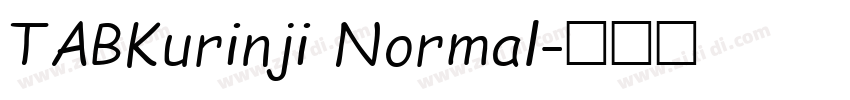 TABKurinji Normal字体转换